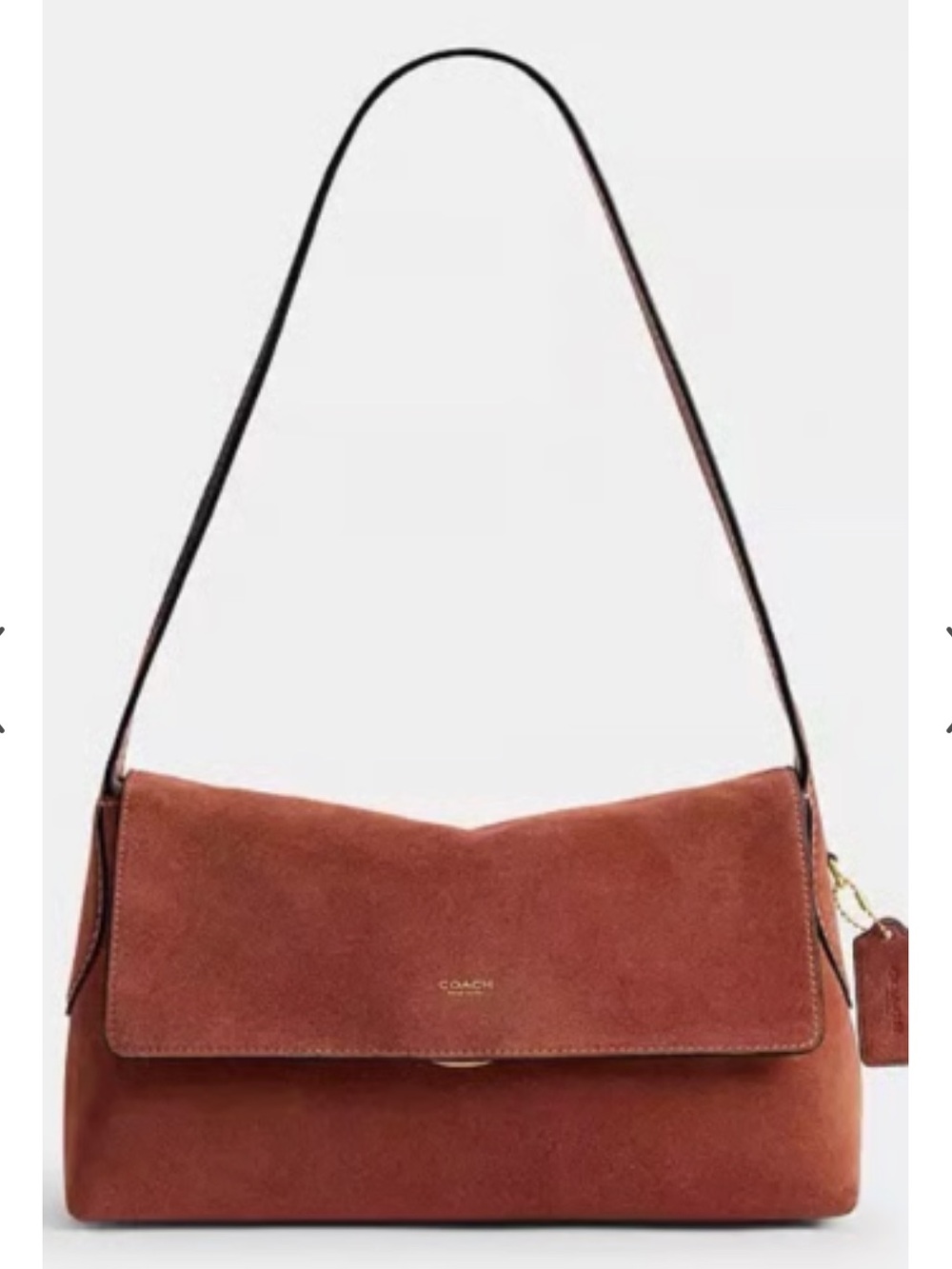 Coach Chelsea Shoulder Bag 30 in Clay Suede NWT / PRICE FIRM